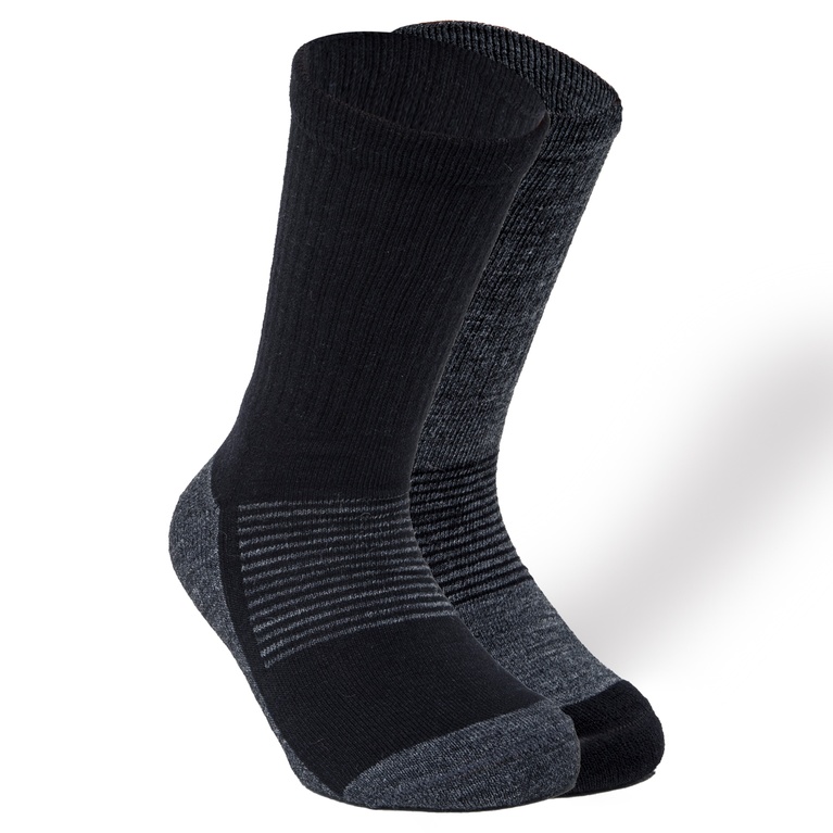 Wool Socks 2-pack Black